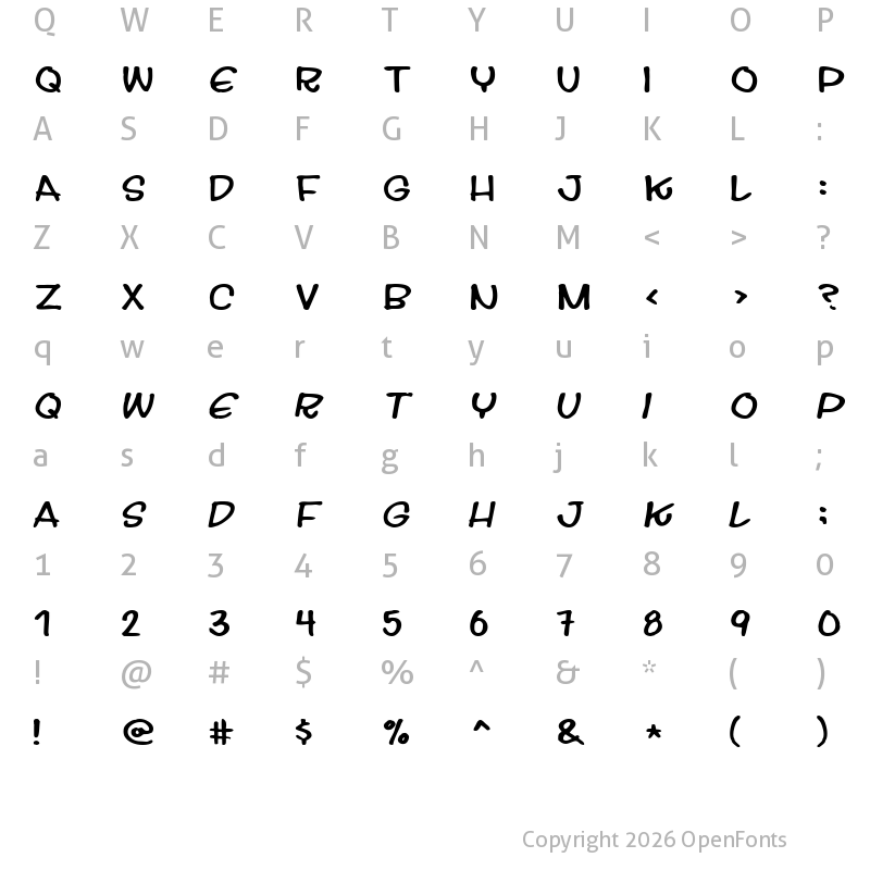 Character Map of Streetwise buddy Regular