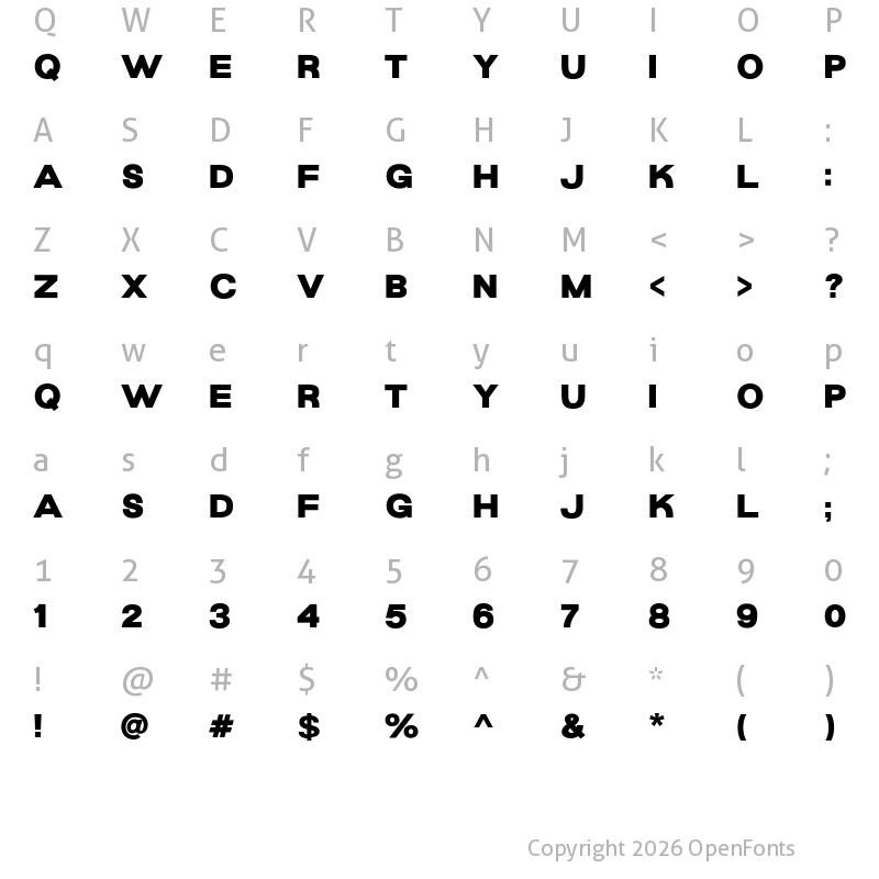 Character Map of Summer Dream Sans Demo Regular