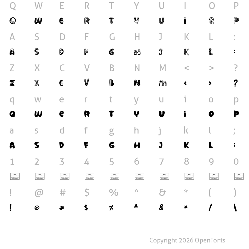 Character Map of Summer Festival Regular