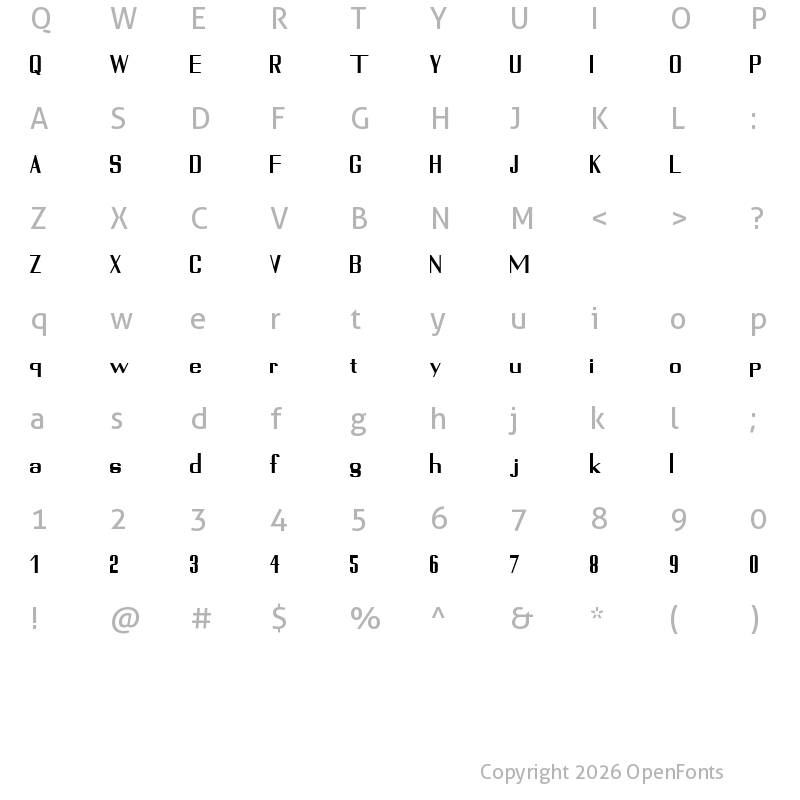 Character Map of Sundarbans Regular