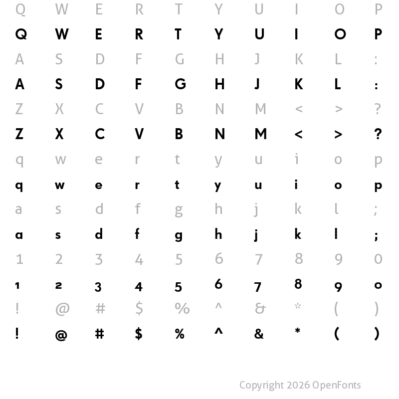 Character Map of SuperGroteskWebW03-Medium Regular