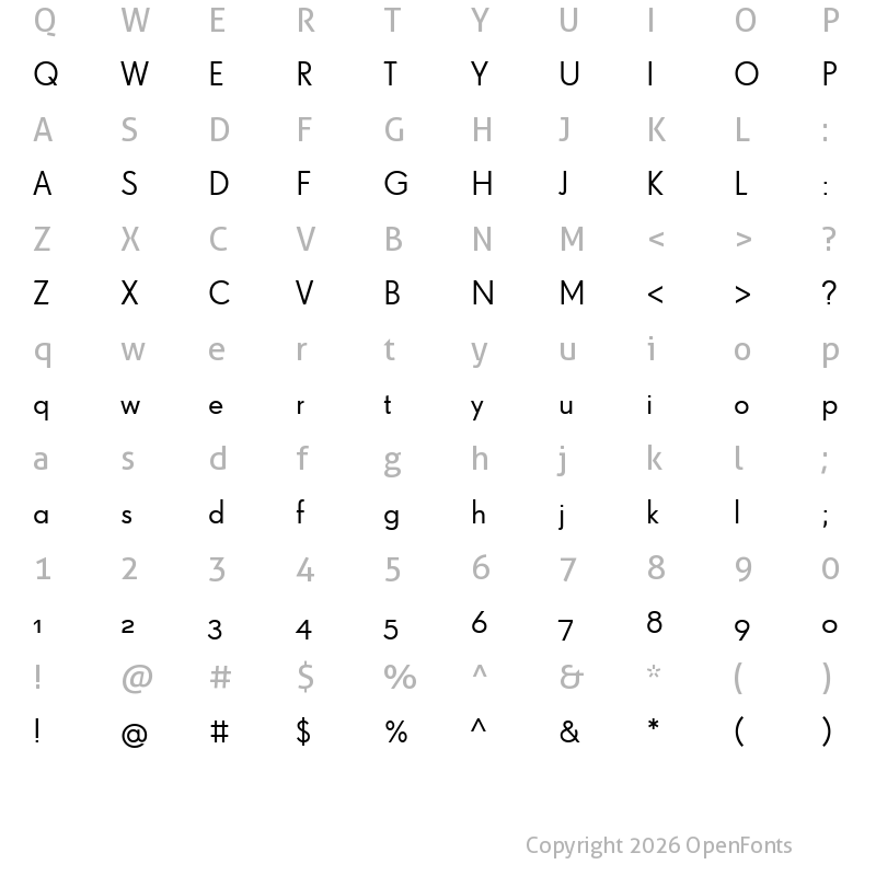 Character Map of SuperGroteskWebW03-Regular Regular