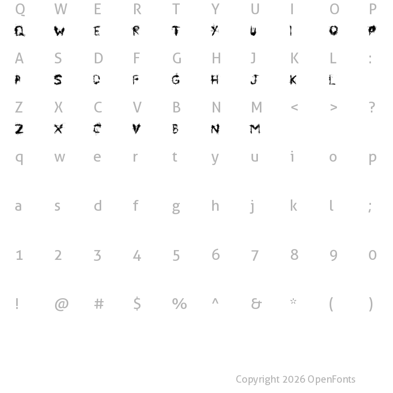 Character Map of Symbiote Regular