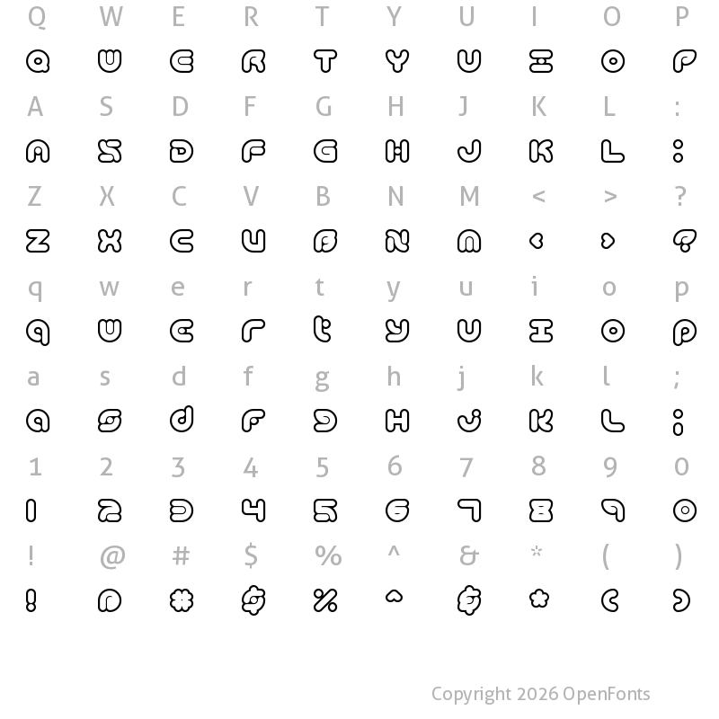 Character Map of Technique OL BRK Normal