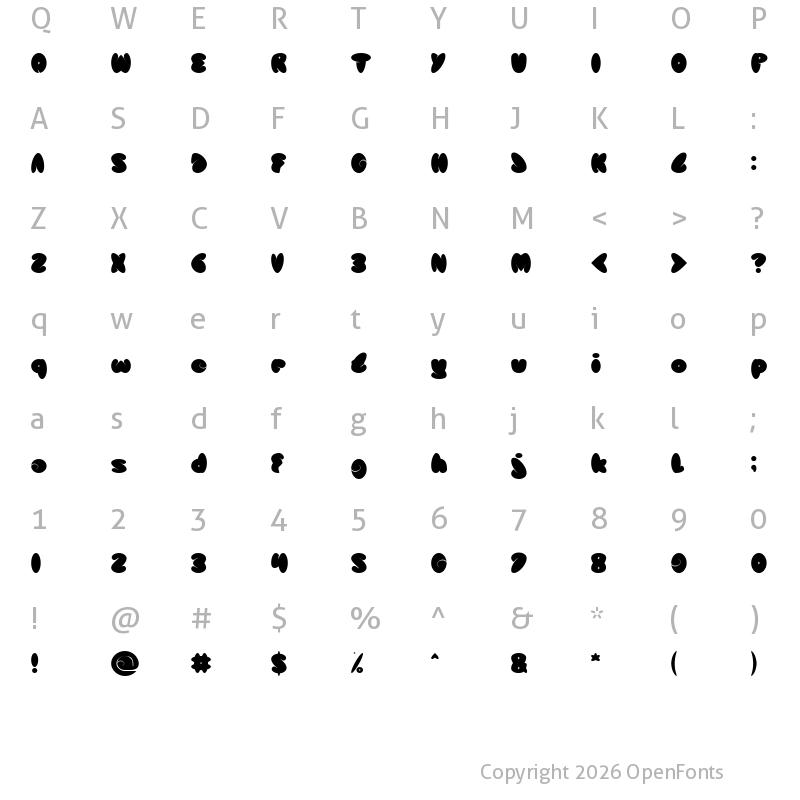 Character Map of TECHNOLOGY Regular