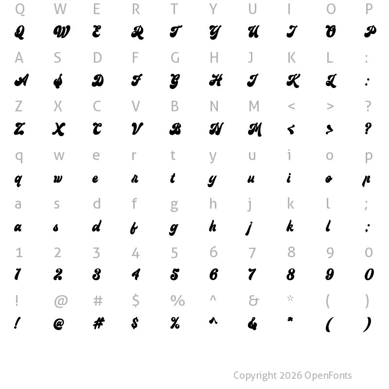 Character Map of Teenager Regular