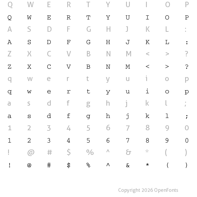 Character Map of Thabit Regular
