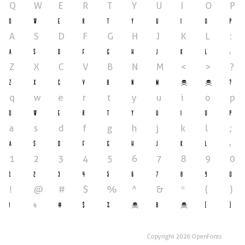 Character Map of The Medic Demo