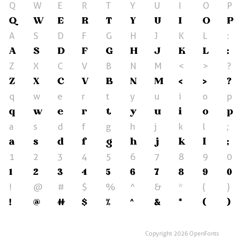 Character Map of The Morille (Demo) Regular