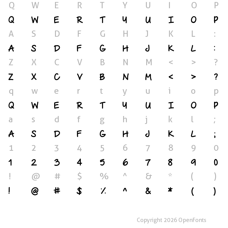 Character Map of The Urban Way Medium