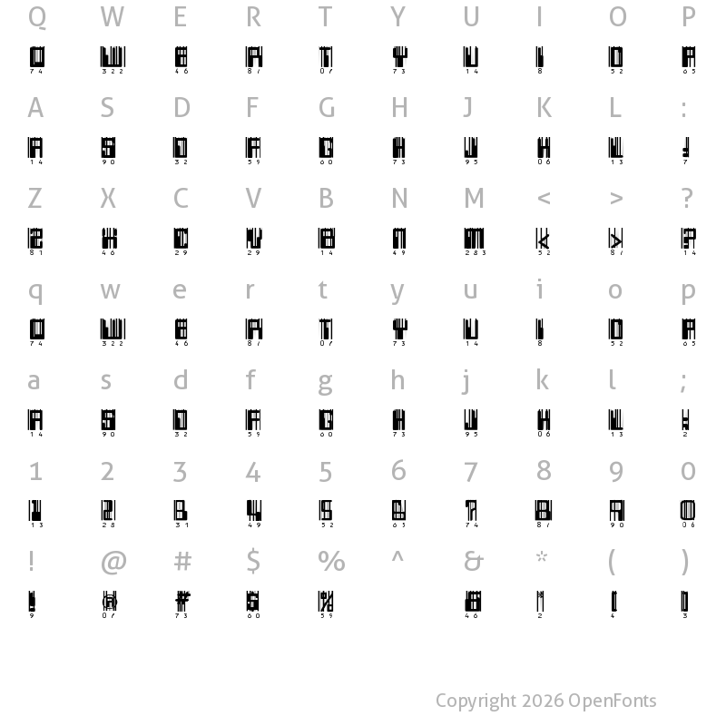 Character Map of Thought Police Regular