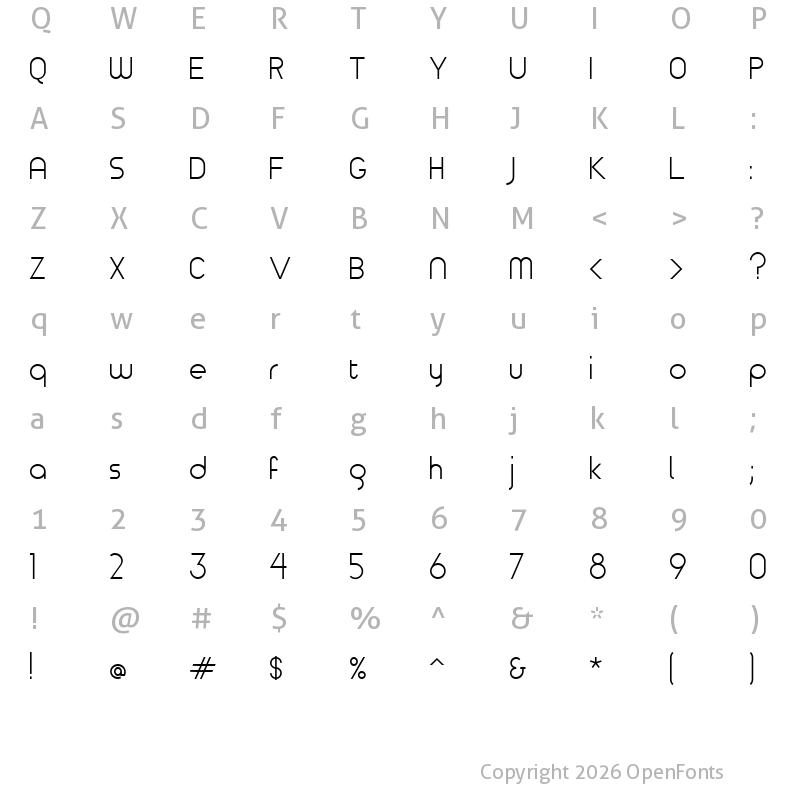 Character Map of TimeBurner Regular