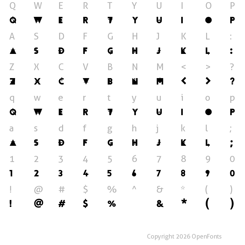 Character Map of Tourmaline Deconstructed 2