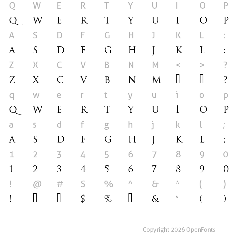 Character Map of Trajans Regular