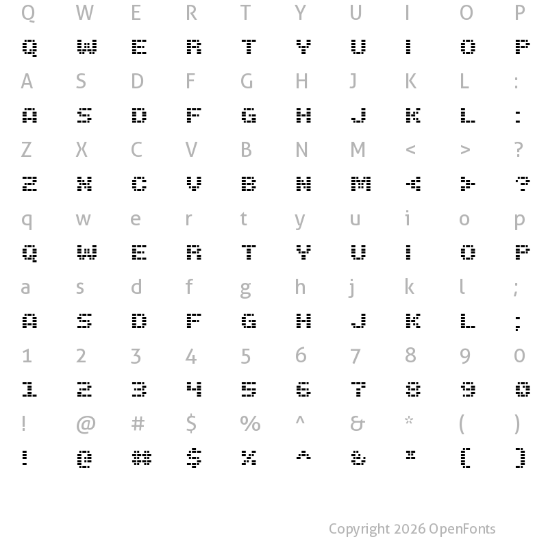 Character Map of Trigram Light