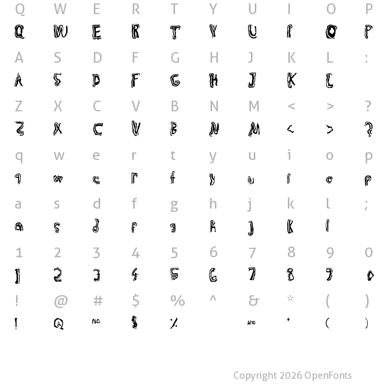 Character Map of TruLogik Regular
