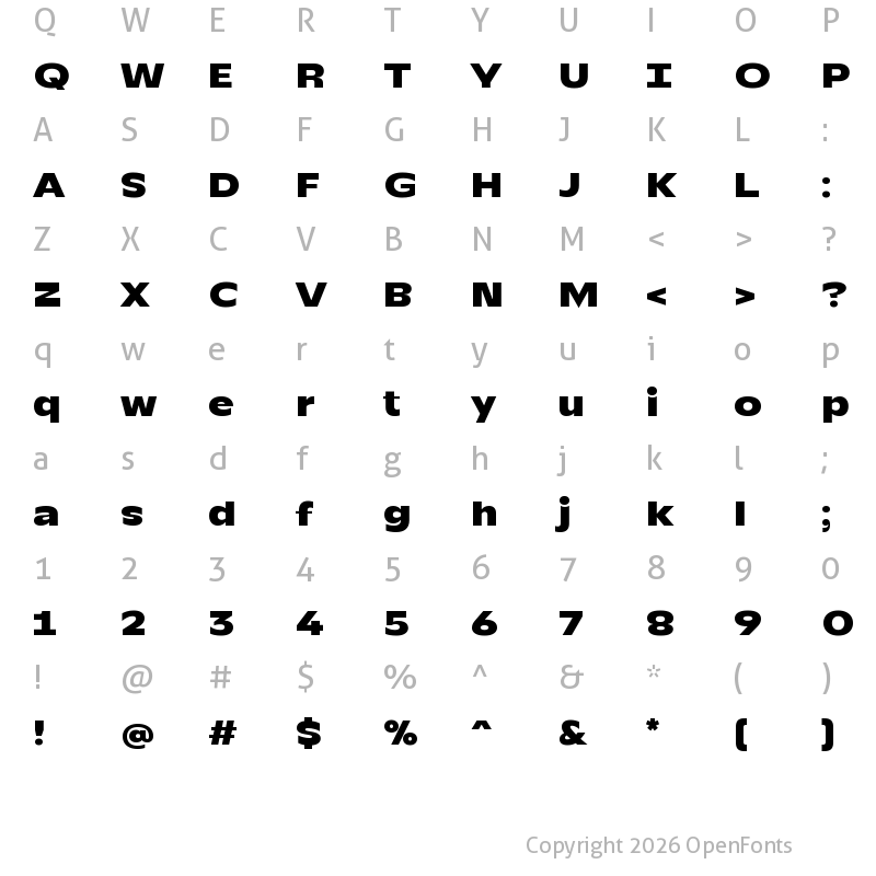 Character Map of TT Runs Trial Black