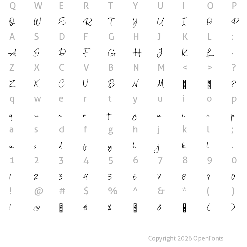 Character Map of Twice Writing Regular