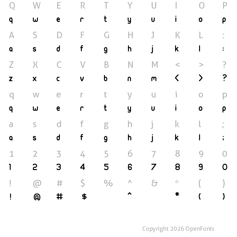 Character Map of Ubuntu-Title Ubuntu-Title