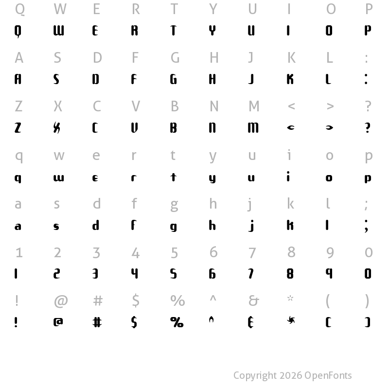 Character Map of Unexplored Galaxies (BRK) Regular