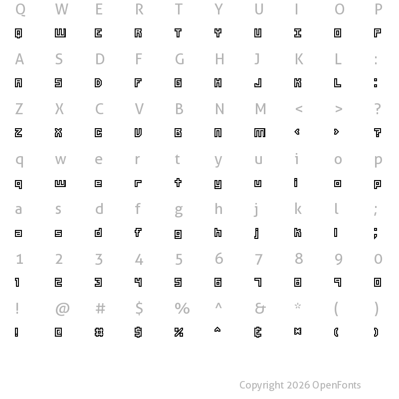 Character Map of Unlearned 2 BRK Normal