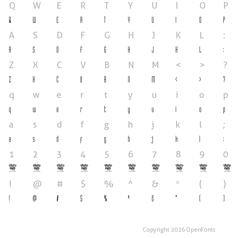Character Map of Unpredictable Regular
