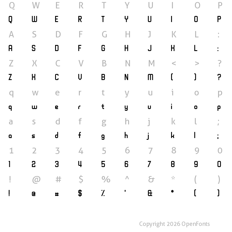 Character Map of Uplifting Regular