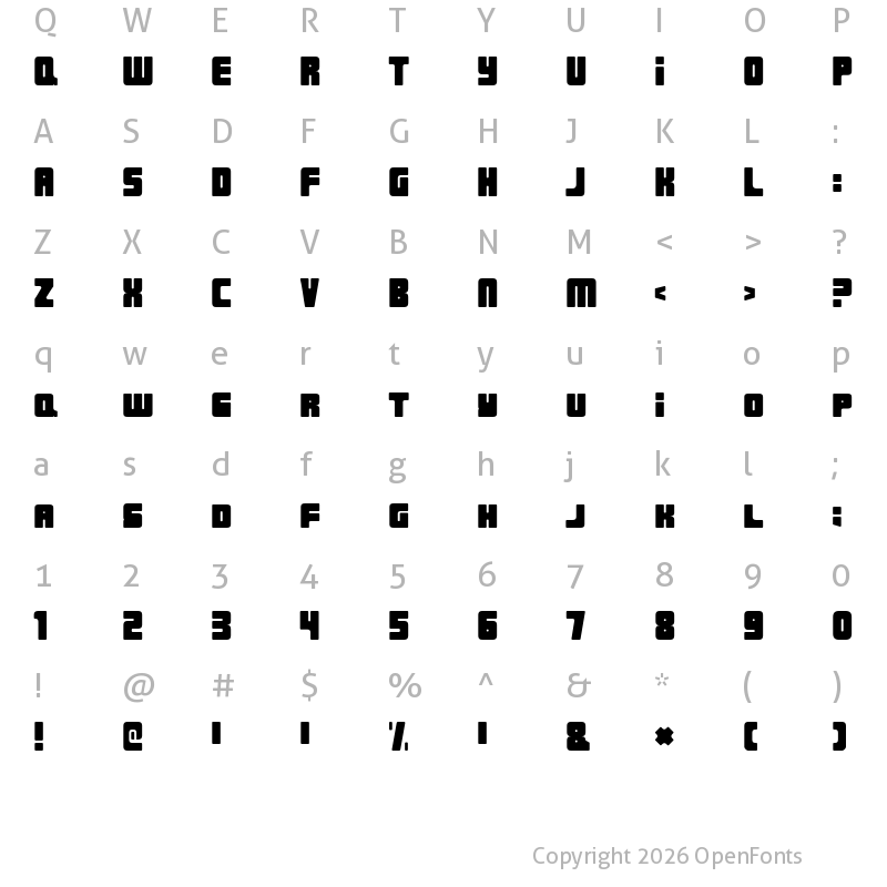 Character Map of Urban Constructed Regular