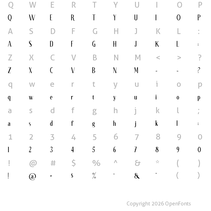 Character Map of Valkry Two