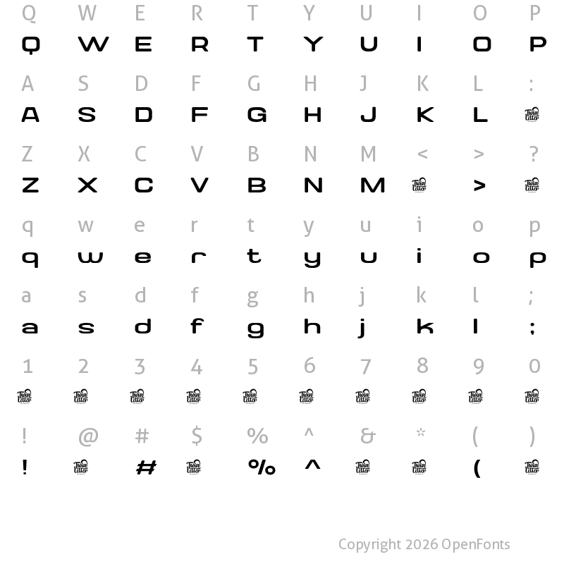 Character Map of Valonik Personal Use Light
