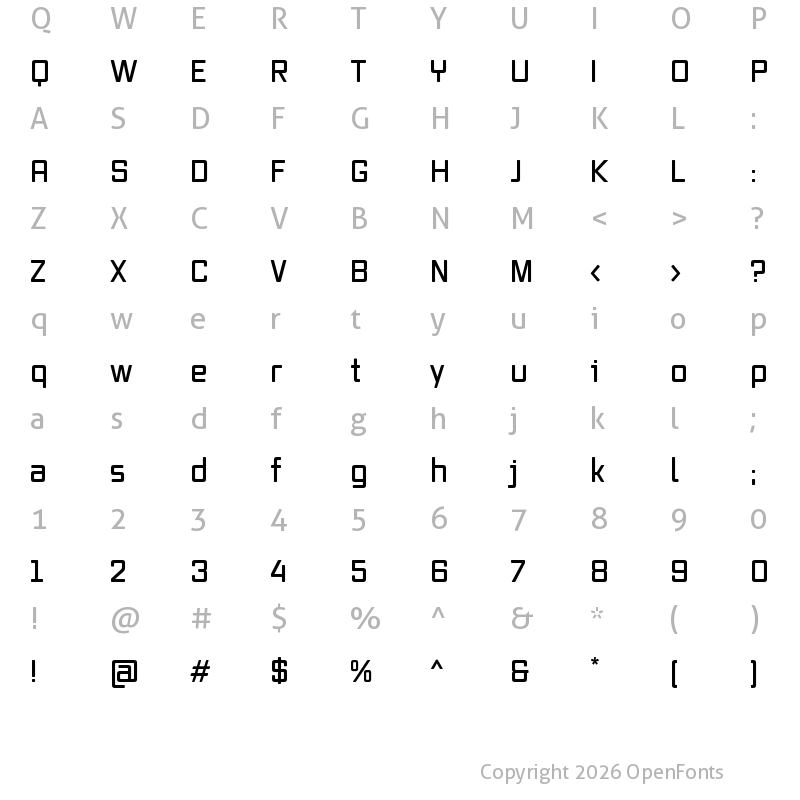 Character Map of VoxRoundW01-Semibold Regular