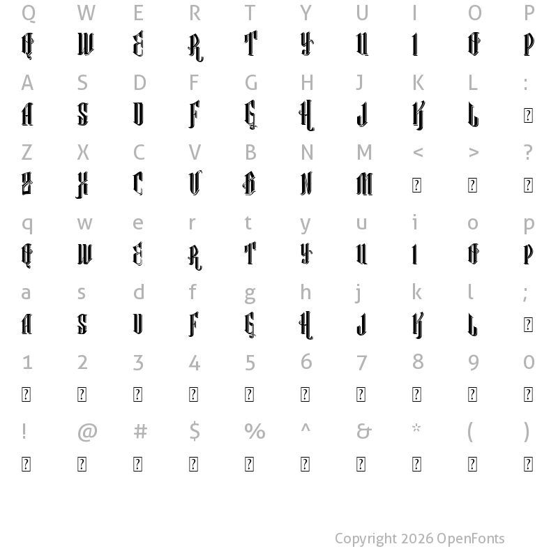 Character Map of Vtks Classical Hit Regular