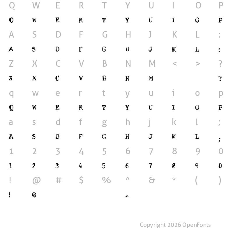 Character Map of VTKS SOLU??O CRIATIVA Regular