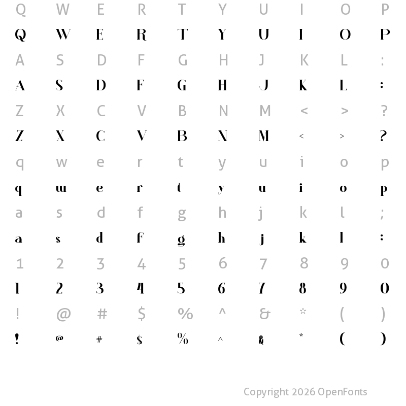 Character Map of WALLEY Regular