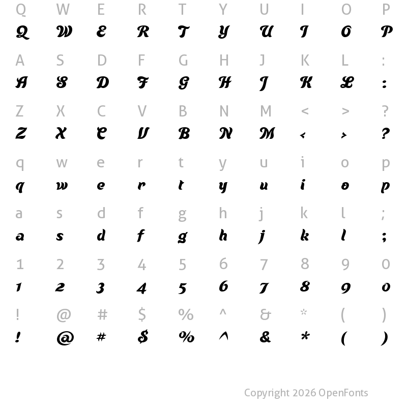 Character Map of Waterman-Bold ?