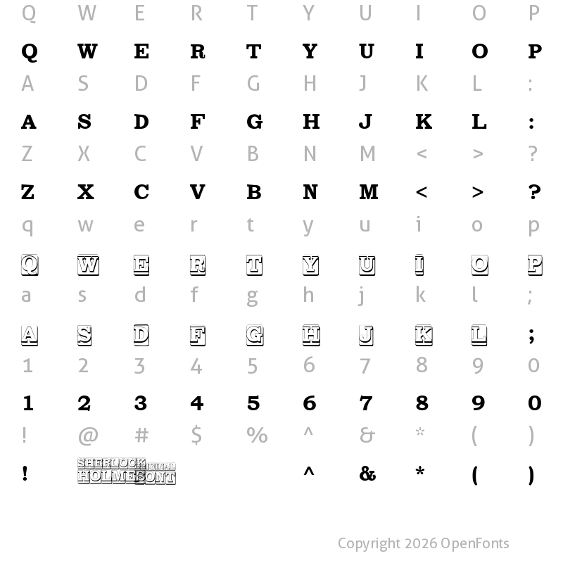 Character Map of WATSON Regular