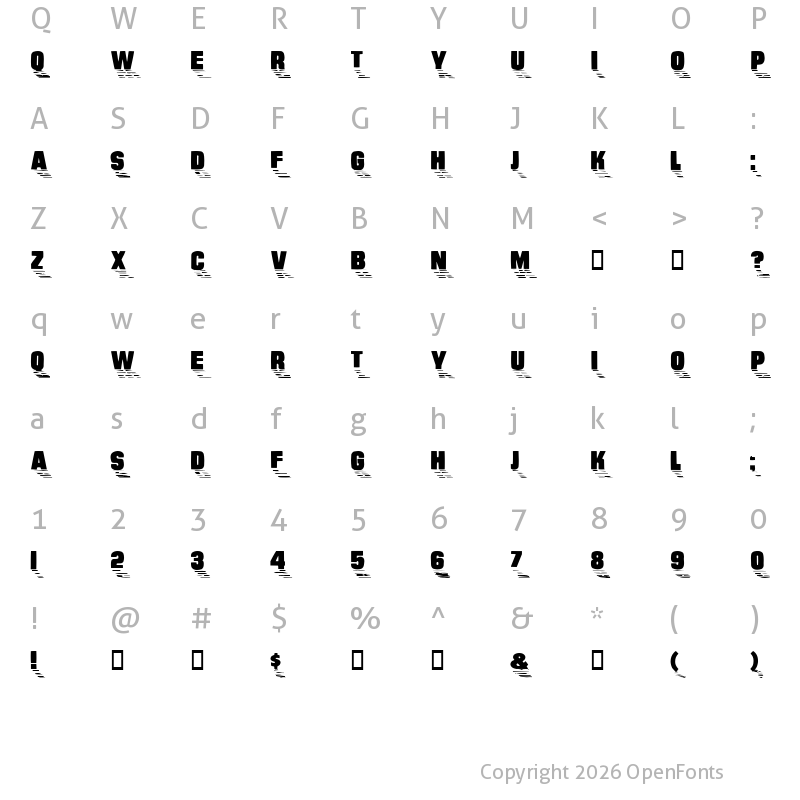 Character Map of Wharmby Regular