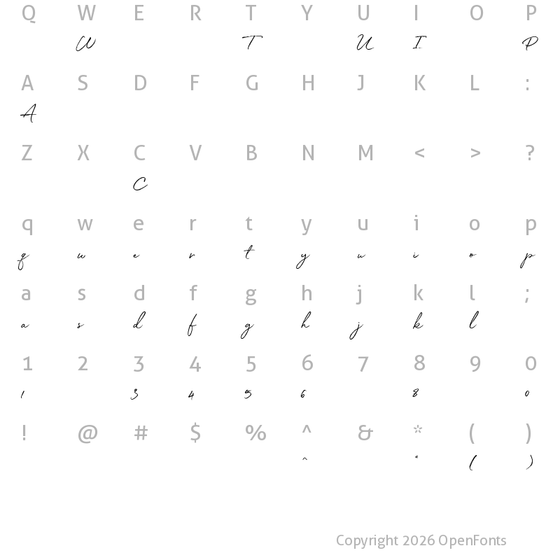 Character Map of WhiteOleander ?