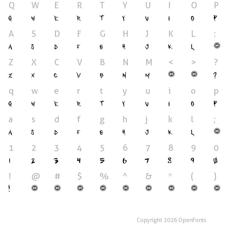 Character Map of Who asks Satan Regular