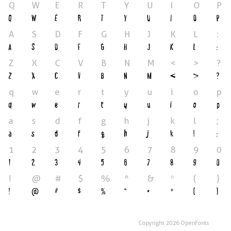 Character Map of Wicked Scary Movie Regular