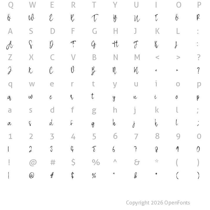 Character Map of Withstand Regular