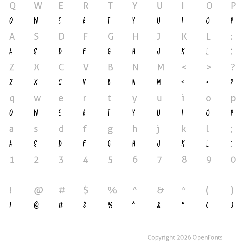 Character Map of Wondrous Moment Regular
