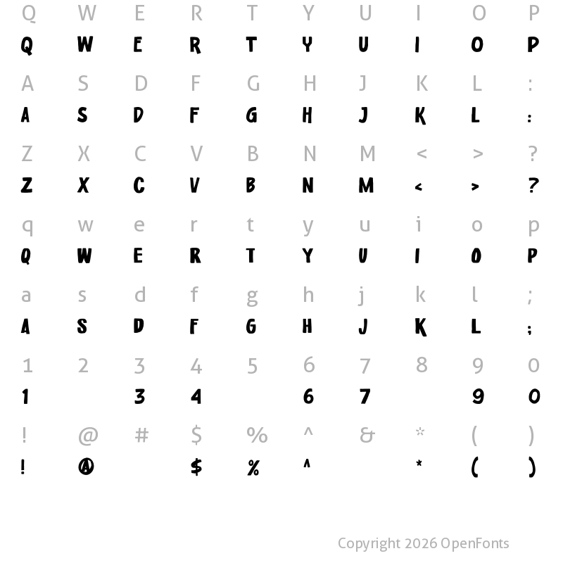 Character Map of Worker Class Regular