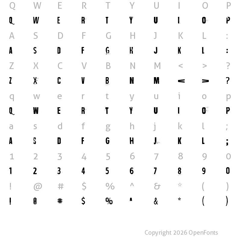 Character Map of Wrong time, wrong place Regular