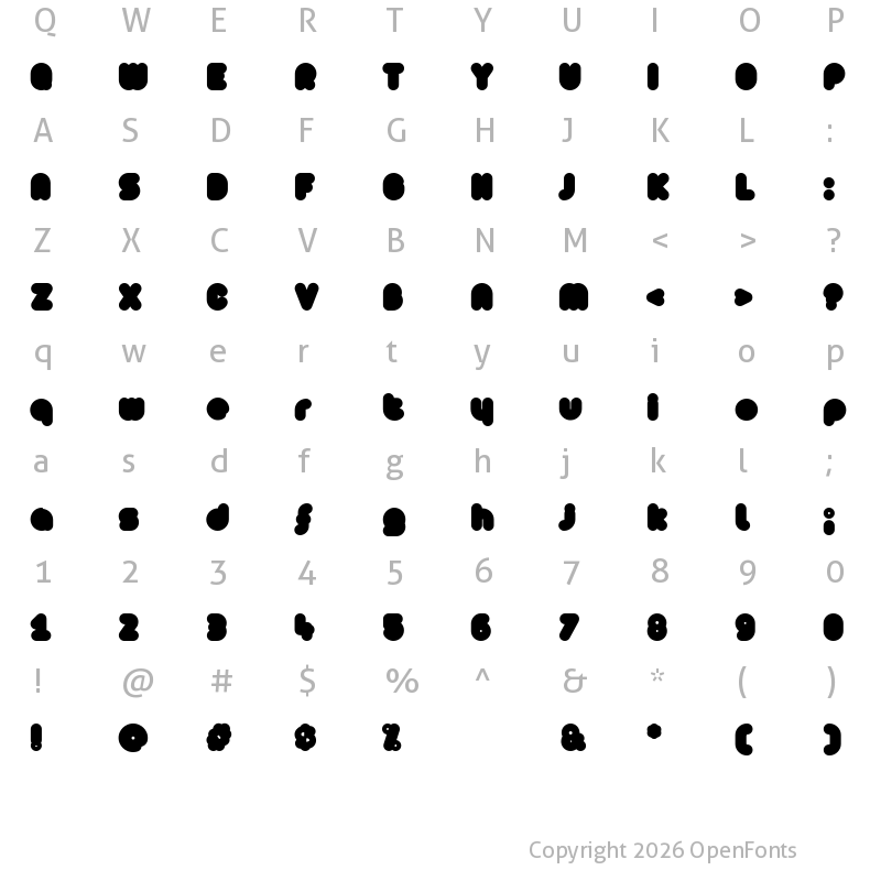 Character Map of [z] Arista ExtraFilled Regular