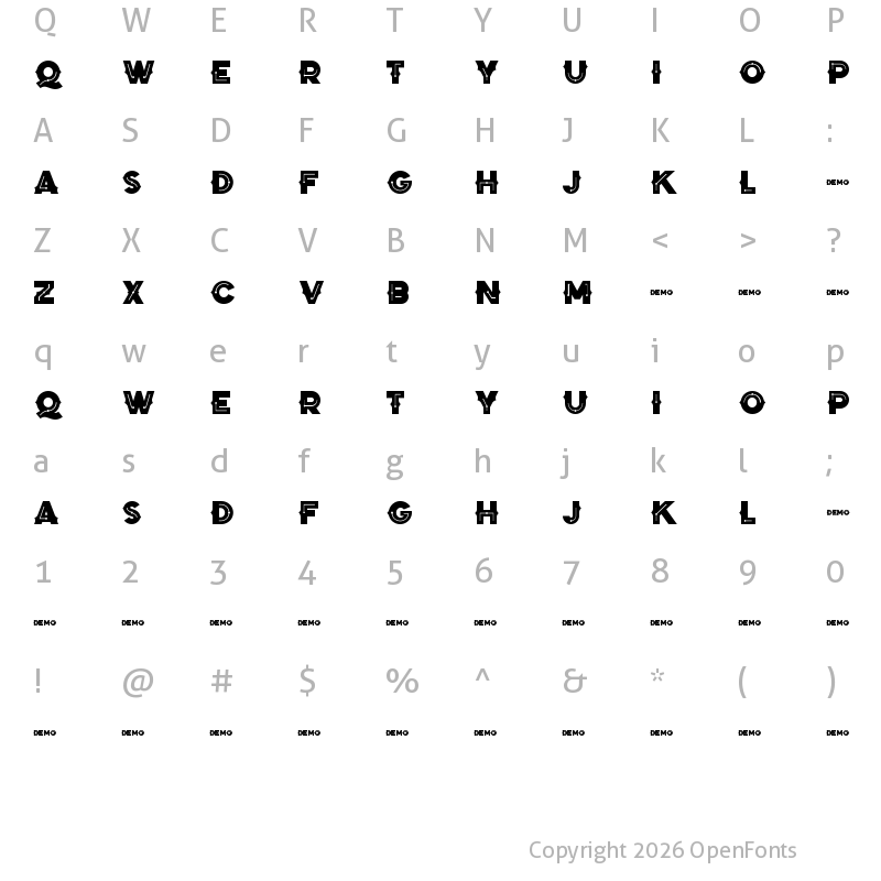 Character Map of Zilap Black Storm Black