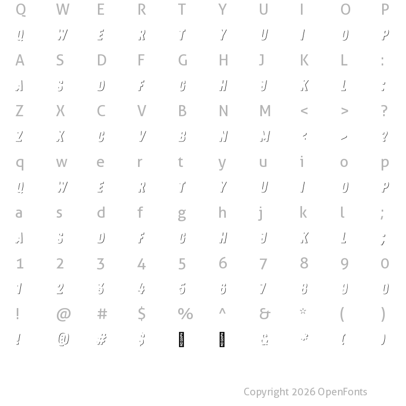 Character Map of Zing Rust Demo Shadow1