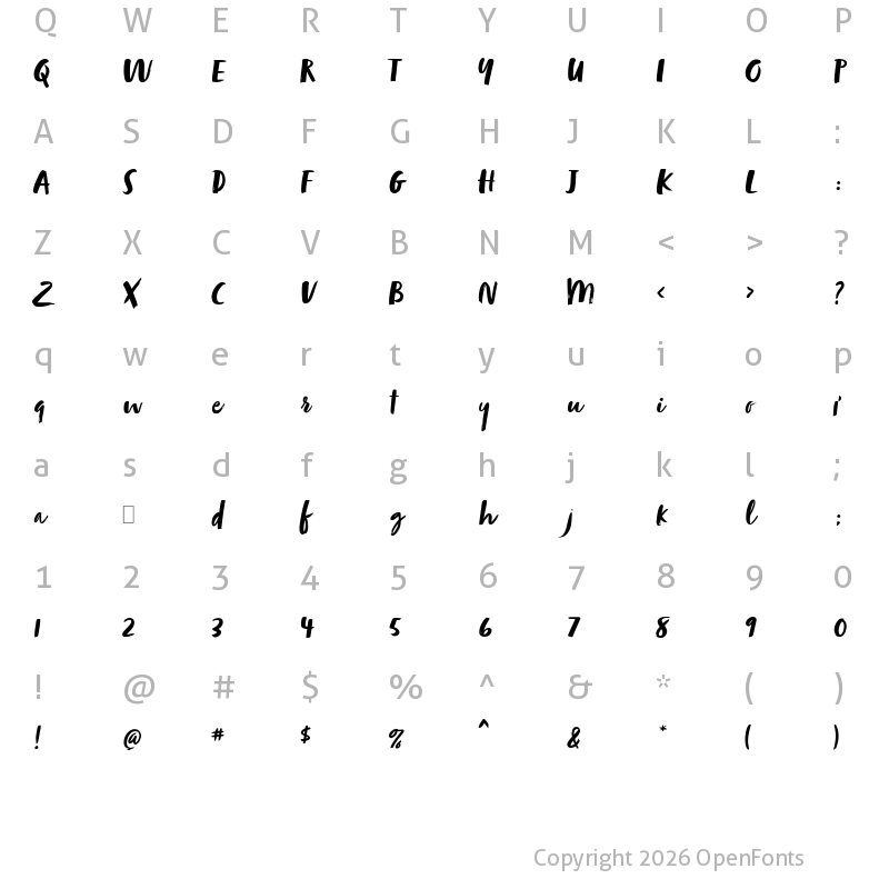 Character Map of zooja Book